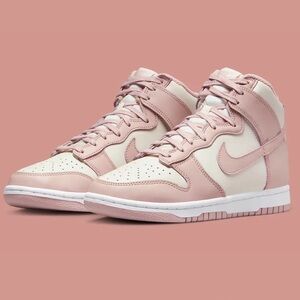 Size 8.5 Nike Dunk High Pink Oxford